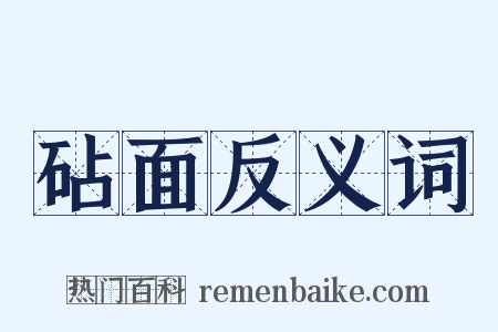 砧面反义词是什么意思的图片